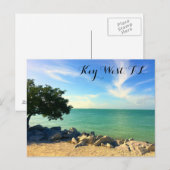 Key West, FL Rocky Shore Postkarte (Vorne/Hinten)