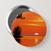 Key West, FL Sonnenuntergang Button (Vorne & Hinten)