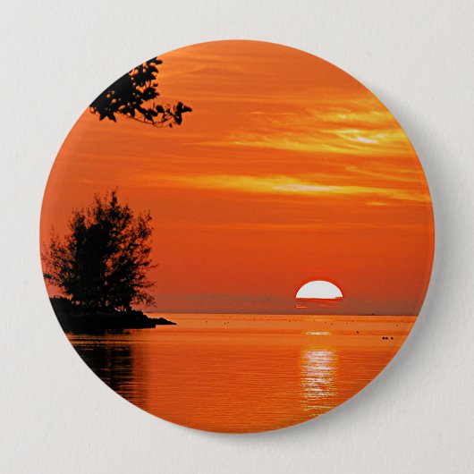 Key West, FL Sonnenuntergang Button (Vorderseite)