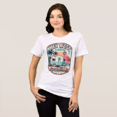 Key West Flamingo Camper Florida Keys Tri-Blend Shirt (Vorderseite voll)