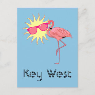 Key West Flamingo Postkarte