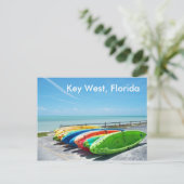 Key West Florida Beach Ocean Postcard Foto Postkarte (Stehend Vorderseite)