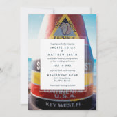 Key West Florida Beach Wedding Einladung (Vorderseite)