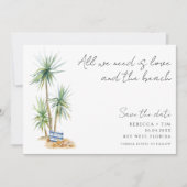 Key West Florida Beach Wedding Foto Save The Date (Vorderseite)