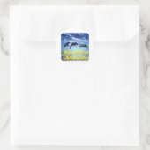 Key West Florida Delphine Runder Aufkleber (Tasche)