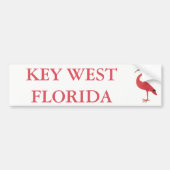 KEY WEST FLORIDA | Flamingo-Autoaufkleber Autoaufkleber (Vorne)