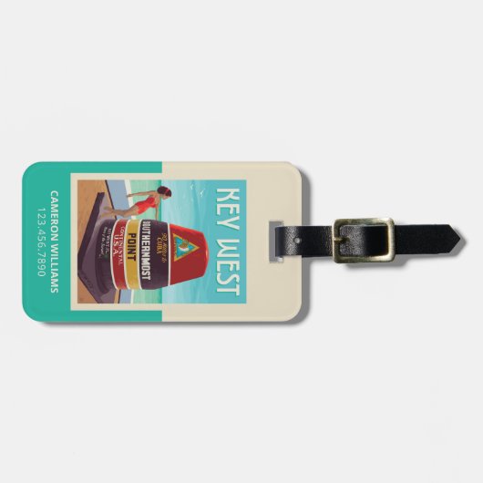 Key West | Florida Gepäckanhänger (Vorderseite horizontal)