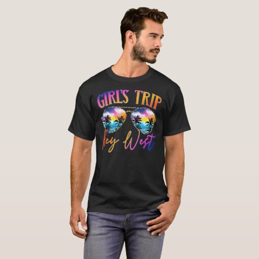Key West Florida Girls - Tour Sonnenbrille Sommer T-Shirt (Vorne ganz)