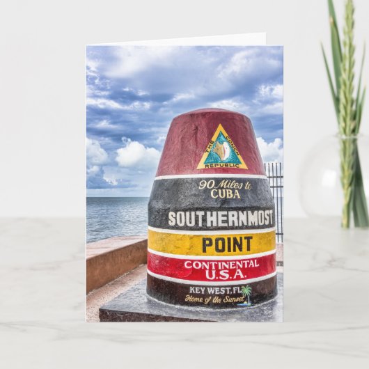 Key West Florida Greeting Card Karte (Vorderseite)