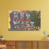 Key West, Florida - Große Buchstabenszenen Leinwanddruck (Insitu (Wohnzimmer))