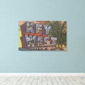 Key West, Florida - Große Buchstabenszenen Leinwanddruck (Insitu (Holzboden))