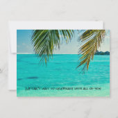 Key West, Florida Hochzeit in Urlaubsort Save The Date (Rückseite)