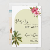 Key West Florida Hochzeit in Urlaubsort Save The Date (Vorne/Hinten)