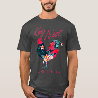 Key West Florida Hühnchen Lover Blume Hibiskus Sou T-Shirt
