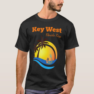 Key West Florida Keys Tropical Mermaid Urlaub So T-Shirt