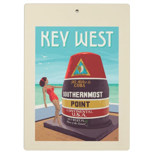 Key West | Florida Klemmbrett (Rückseite)