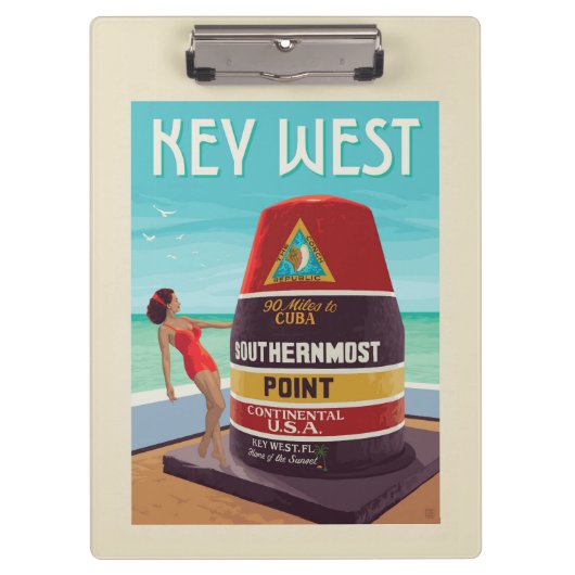 Key West | Florida Klemmbrett (Vorderseite)