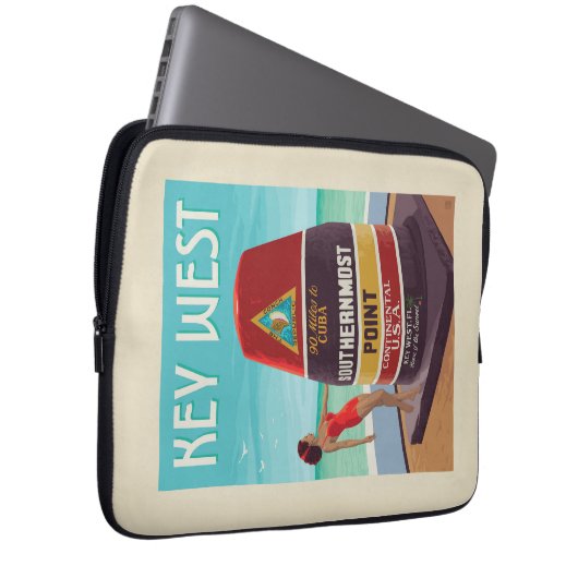 Key West | Florida Laptopschutzhülle (Vorne Rechts)