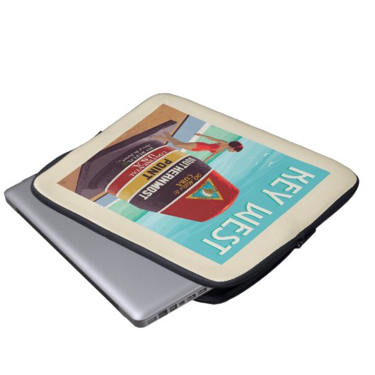 Key West | Florida Laptopschutzhülle (Vorne Knopf)