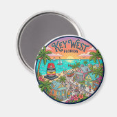 Key West Florida Magnet (Vorderseite/Rückseite)