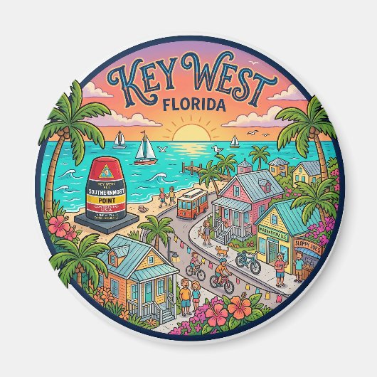 Key West Florida Magnet (Vorne)