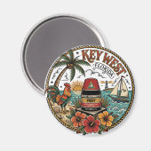 Key West Florida Magnet (Vorderseite/Rückseite)