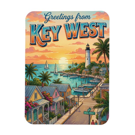 Key West, Florida Magnet (Vertikal)