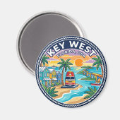 Key West Florida Magnet (Vorderseite/Rückseite)