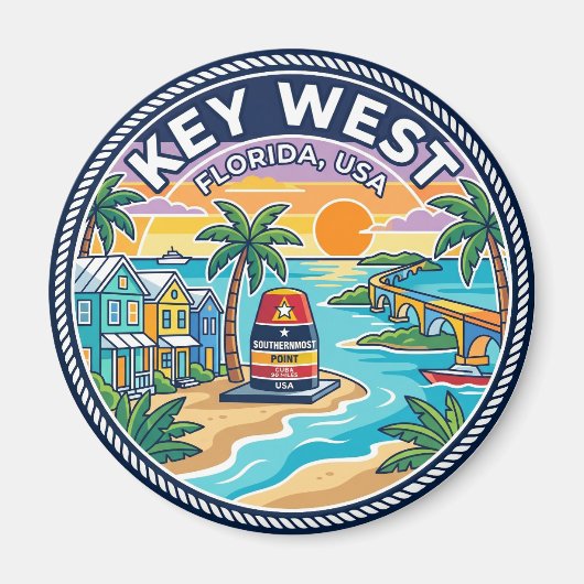 Key West Florida Magnet (Vorne)