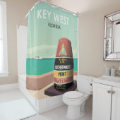 Key West Florida Mile Zero Duschvorhang (Beispiel)