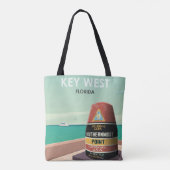 Key West Florida Mile Zero Tasche (Rückseite)