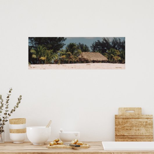 Key West Florida mit Palmen Poster (Küche)