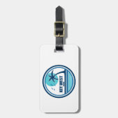 Key West Florida Palm Tree Birds Gepäckanhänger (Vorderseite vertikal)