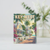 Key West Florida Postkarte (Stehend Vorderseite)
