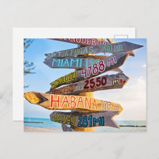 Key West, Florida Postkarte (Vorne/Hinten)