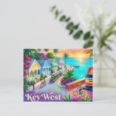 Key West Florida Postkarte (Stehend Vorderseite)
