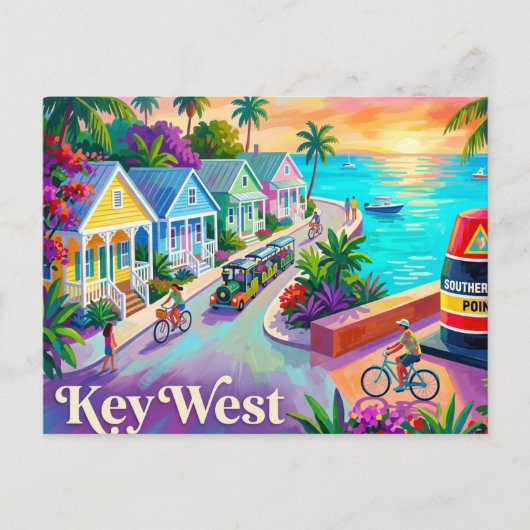 Key West Florida Postkarte (Vorderseite)