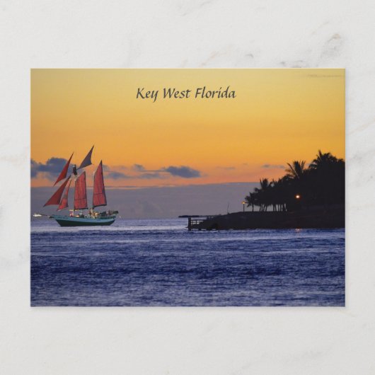 Key West Florida Postkarte (Vorderseite)