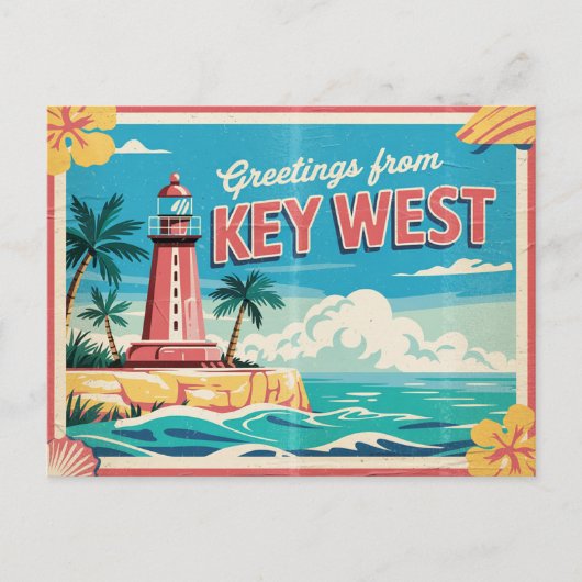 Key West, Florida Postkarte (Vorderseite)