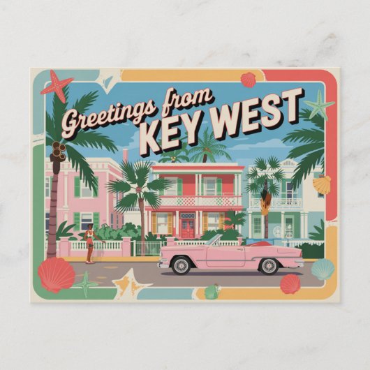 Key West, Florida Postkarte (Vorderseite)