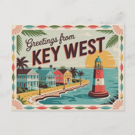 Key West, Florida Postkarte (Vorderseite)