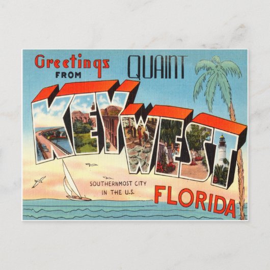 Key West Florida Postkarte (Vorderseite)