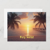 Key west florida postkarte (Vorne/Hinten)
