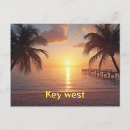 Key west florida postkarte