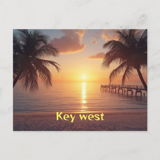 Key west florida postkarte (Vorderseite)