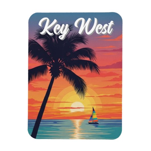 Key West Florida Reise Magnet (Vertikal)
