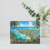 Key West Florida Reise Postkarte (Stehend Vorderseite)
