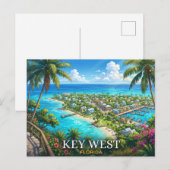 Key West Florida Reise Postkarte (Vorne/Hinten)