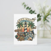 Key West Florida Reise Postkarte (Stehend Vorderseite)