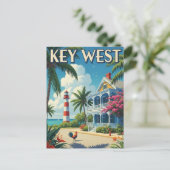 Key West Florida Reise Postkarte (Stehend Vorderseite)